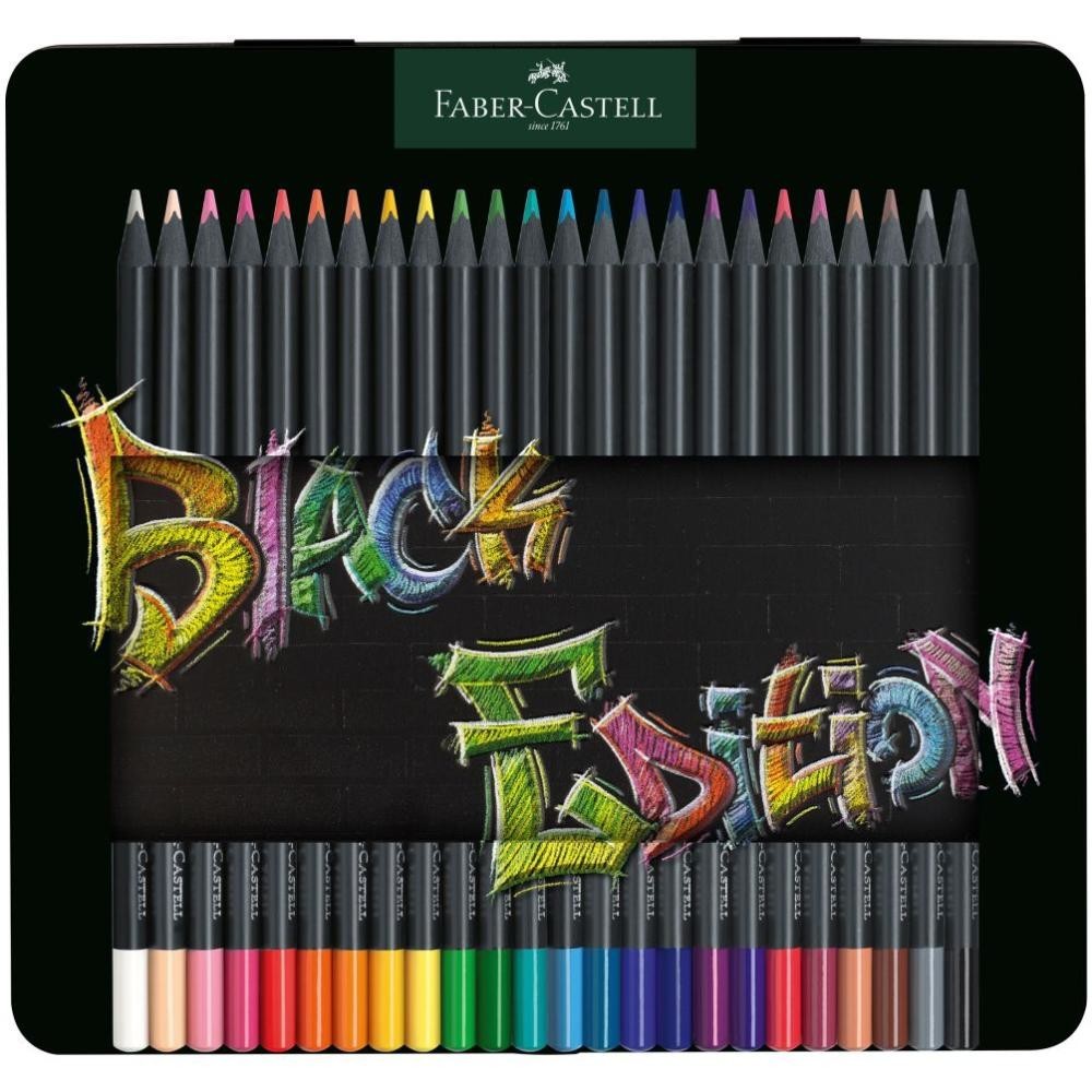Pastelky Black Edition set plech 24 farebné