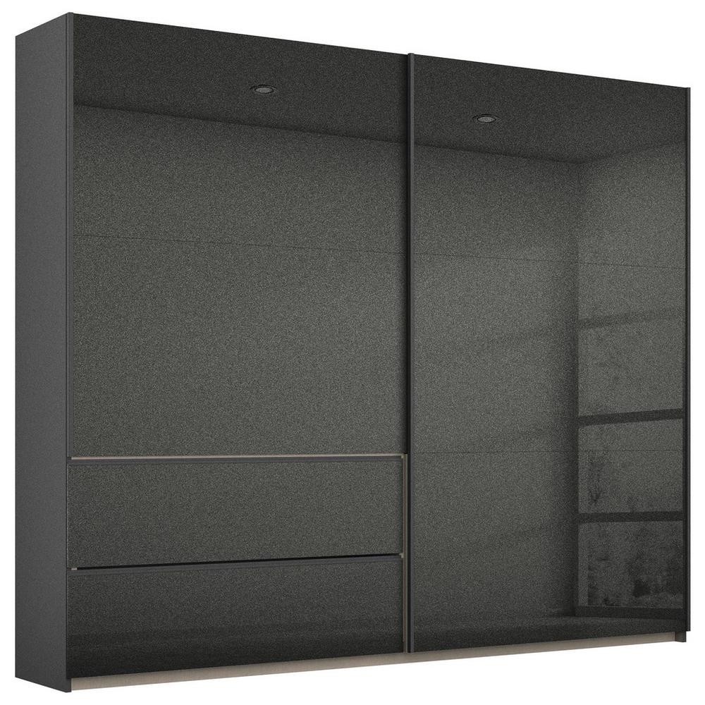 Šatníková Skriňa Sevilla, Sivá, Vysoký Lesk, 218cm