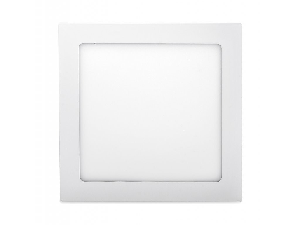 LED Solution Biely vstavaný LED panel hranatý 175 x 175mm 12W Studená biela - VZORKA VYP229