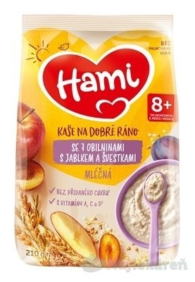 Hami Ml.kaše na dobré ráno 7obil.jab.švest.210 g