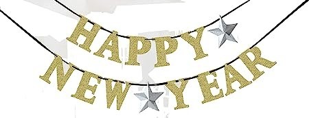 Amscan Silvestrovský banner - Happy New Year 360 x 12,7 cm