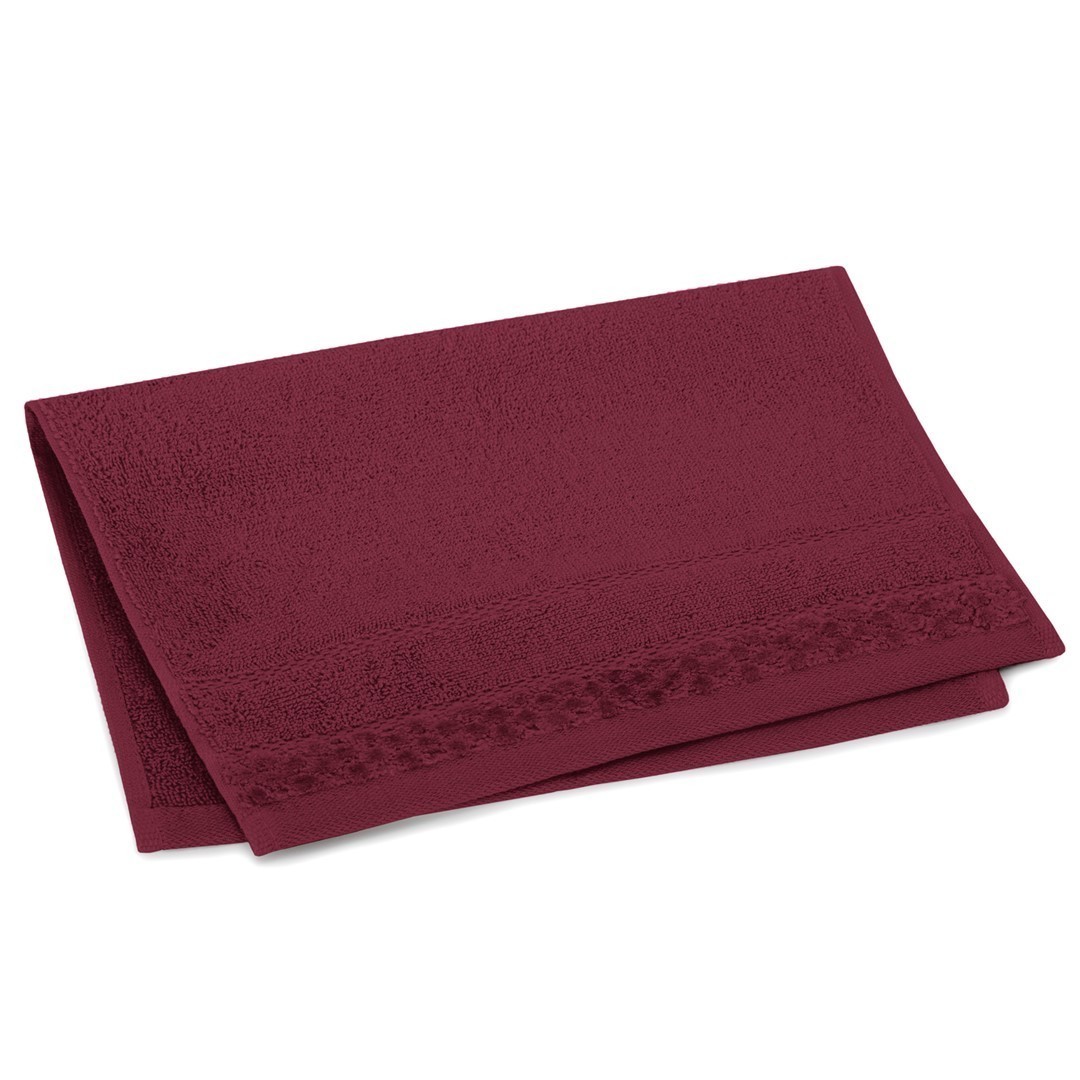 Ručník RUBRUM klasický styl 30x50 cm vínový
