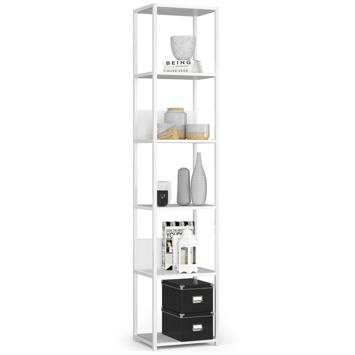 Regál LOFT 40 cm bílý