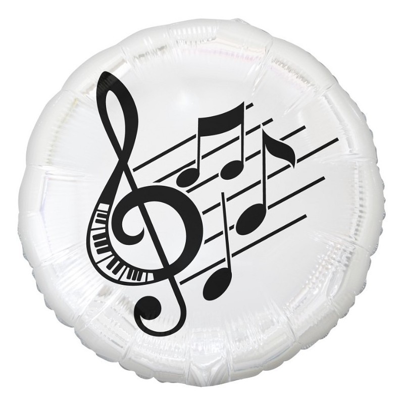 FG-ONUT Godan Fóliový balón - Melody - biely, 45cm