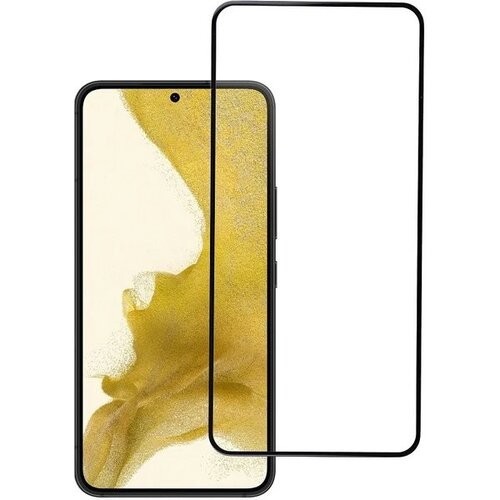 Tempered Glass Blue Star - SAM Galaxy S22 Full Face (full glue/small size) - black Tempered Glass Blue Star