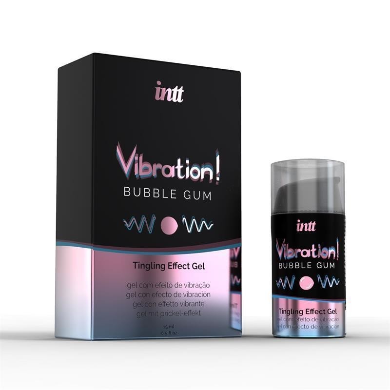 intt Vibration! Tingling effect gel - Bubble gum 15 ml