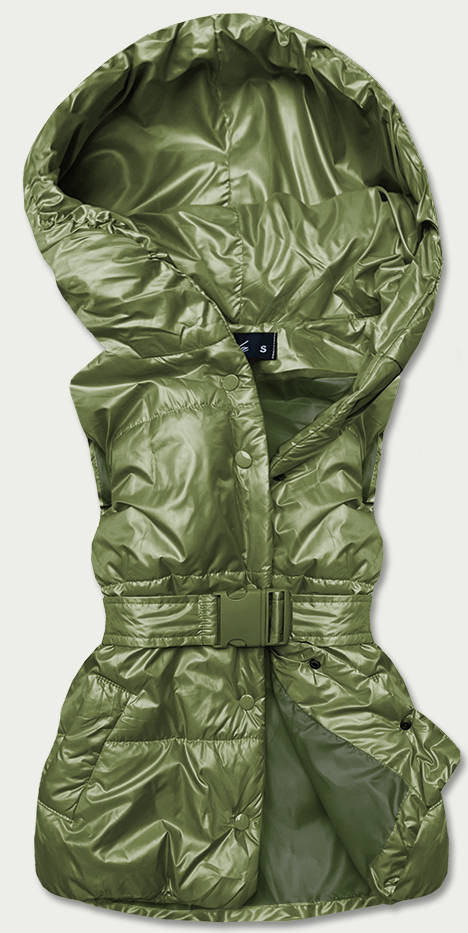 Zelená dámska oversize vesta (KA-016) zielony S (36)