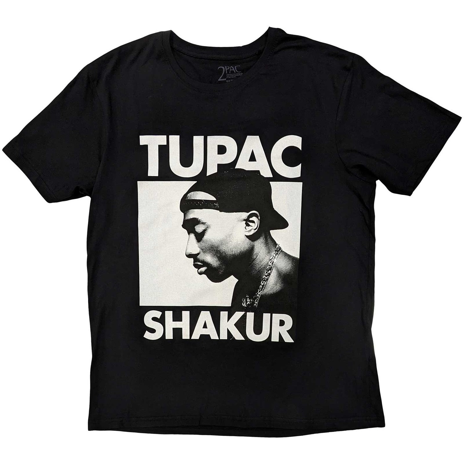 2Pac tričko Eyes Closed Čierna S