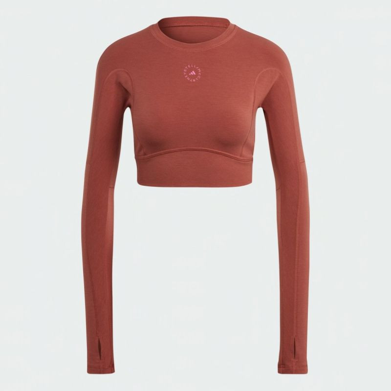 Dámske tričko by Stella McCartney Truestrengh Crop Longsleeve Top W HR2196 - ADIDAS M