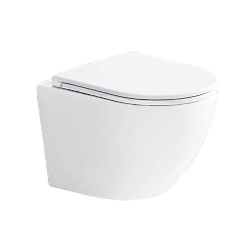 MEREO - WC závesné kapotované, tiché splachovanie, RIMLESS, 495x360x370, keramické, vr. sedátka CSS113S VSD82T1