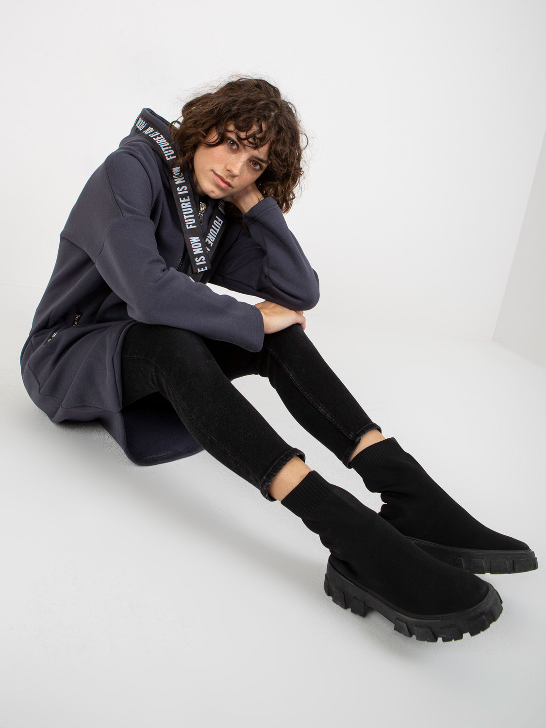 Mikina RV BL 6683.00P grafit S/M