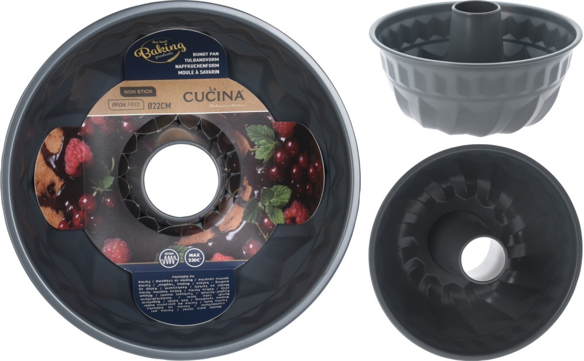 Forma na bábovku BABO 22 cm šedá