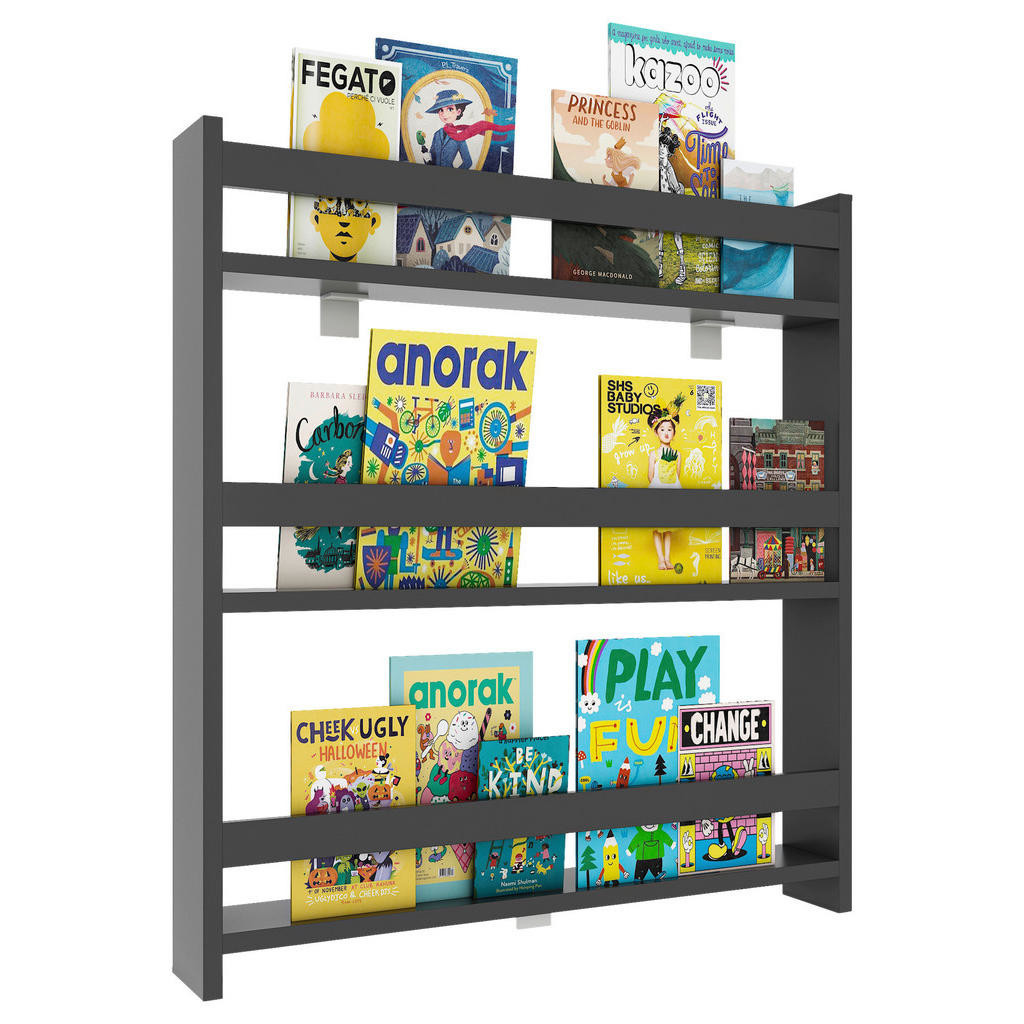 MID.YOU REGÁL, antracitová, 70/80/10 cm