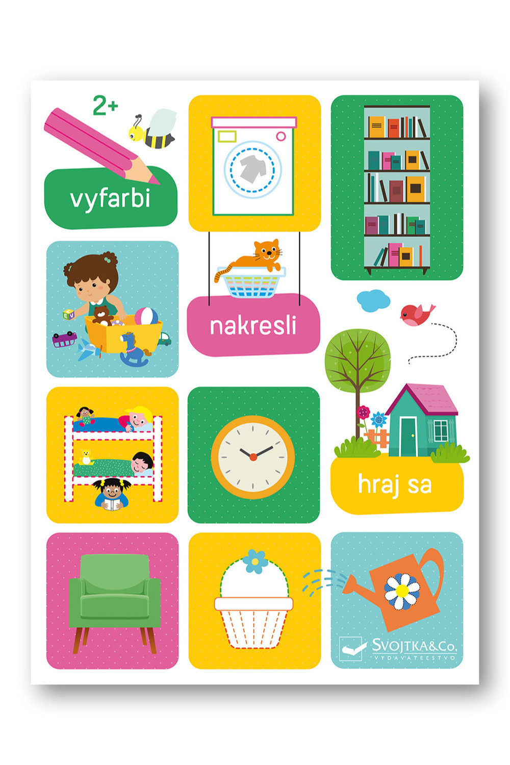 Vyfarbi, nakresli, hraj sa 2+