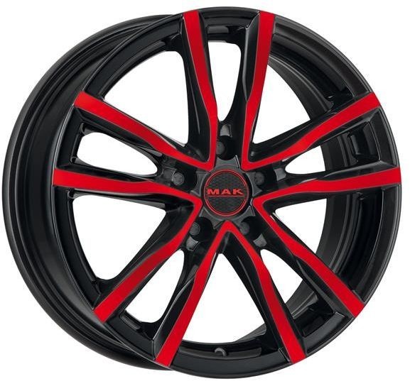 Mak MILANO farba: BLACK AND RED 8 18 5x114.3 ET40