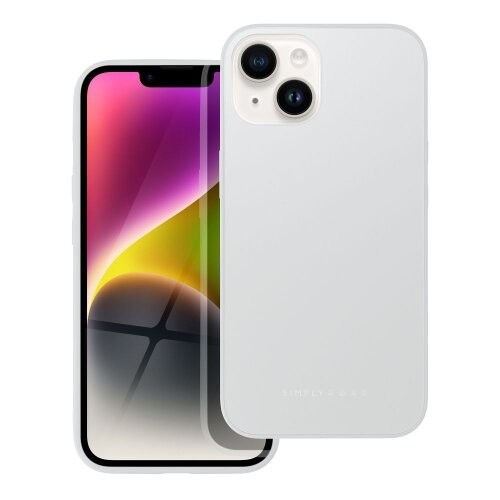 Puzdro Roar Matte Glass iPhone 14 - oceľovo-sivé