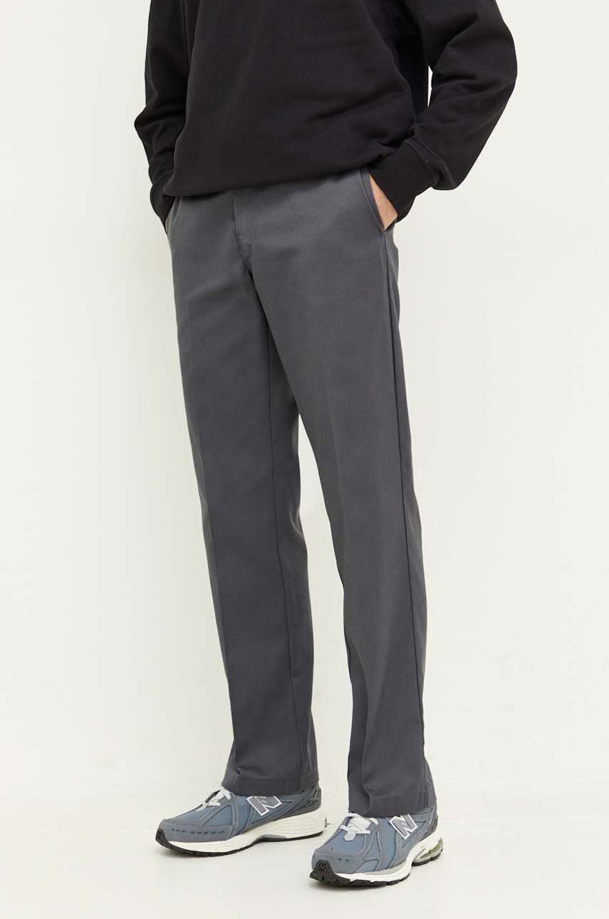 Nohavice Dickies 874 pánske, šedá farba, rovné