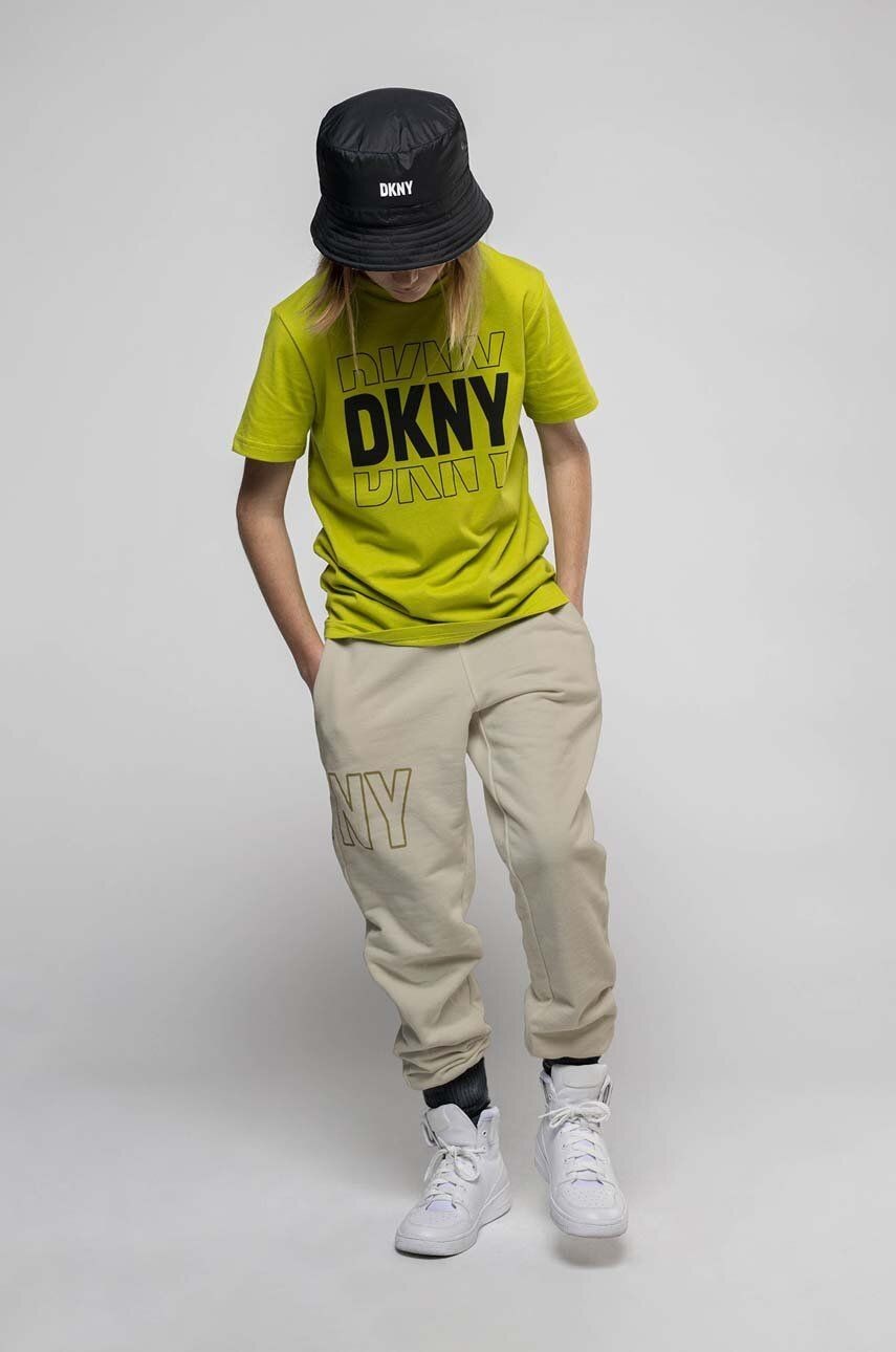 Detský klobúk Dkny čierna farba