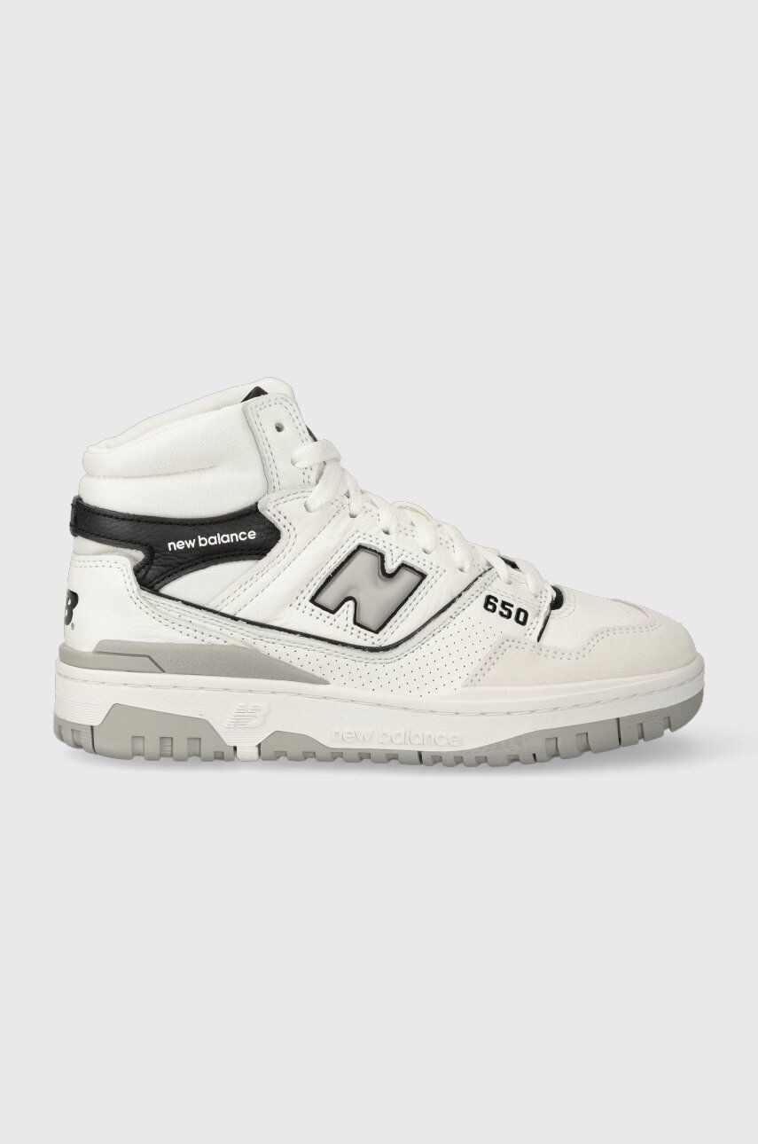 Tenisky New Balance BB650RWH biela farba