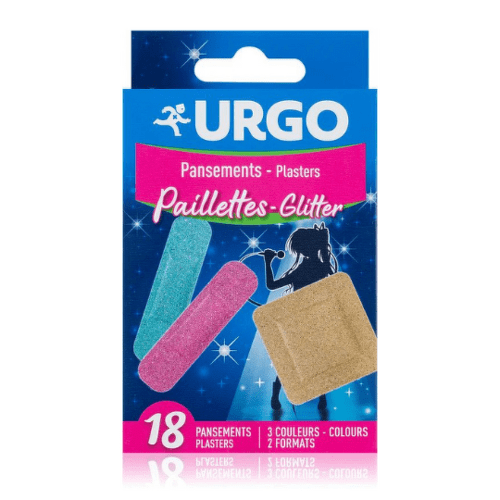 URGO Trblietavé náplasti 2 veľkosti, 3 farby, 1x18 ks