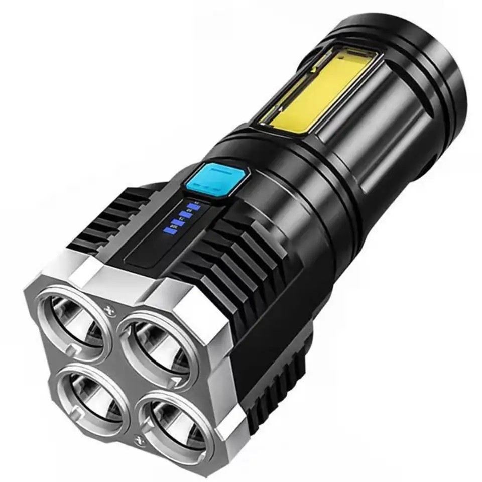 Maxi LED baterka s USB nabíjaním-Čierna KP26840