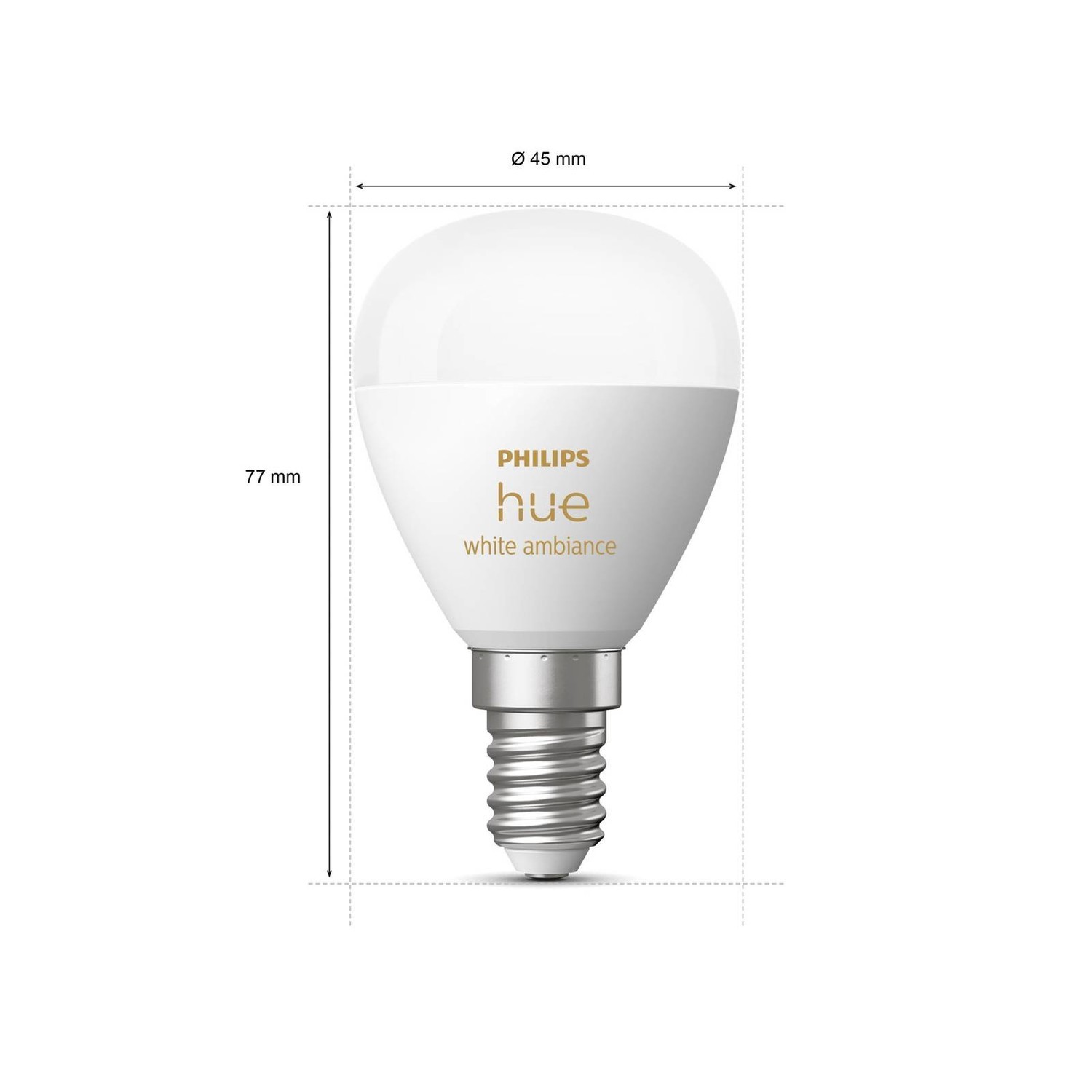 Philips Hue White Ambiance E14 5,1W 470lm sada 2ks