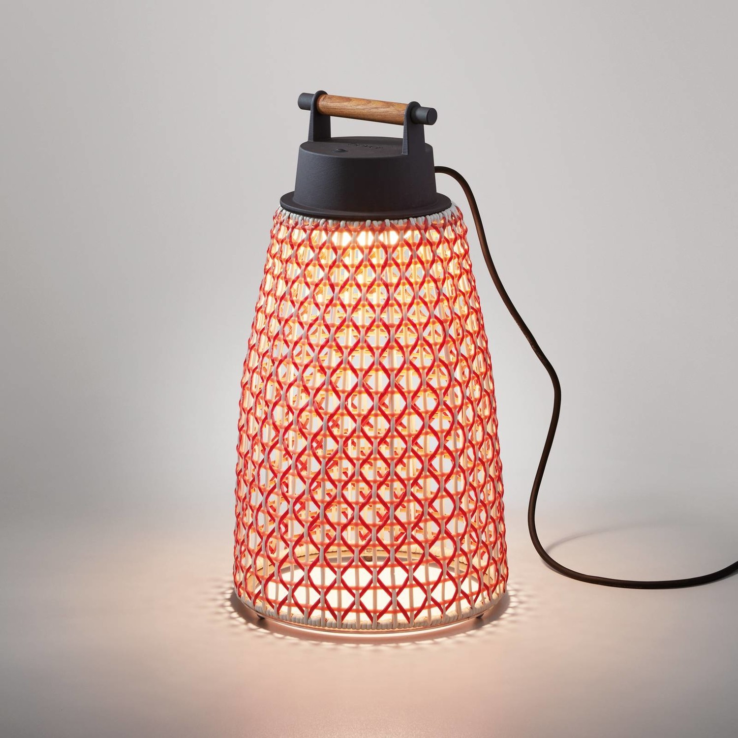 Bover Nans M/49 stolová LED lampa exteriér červená