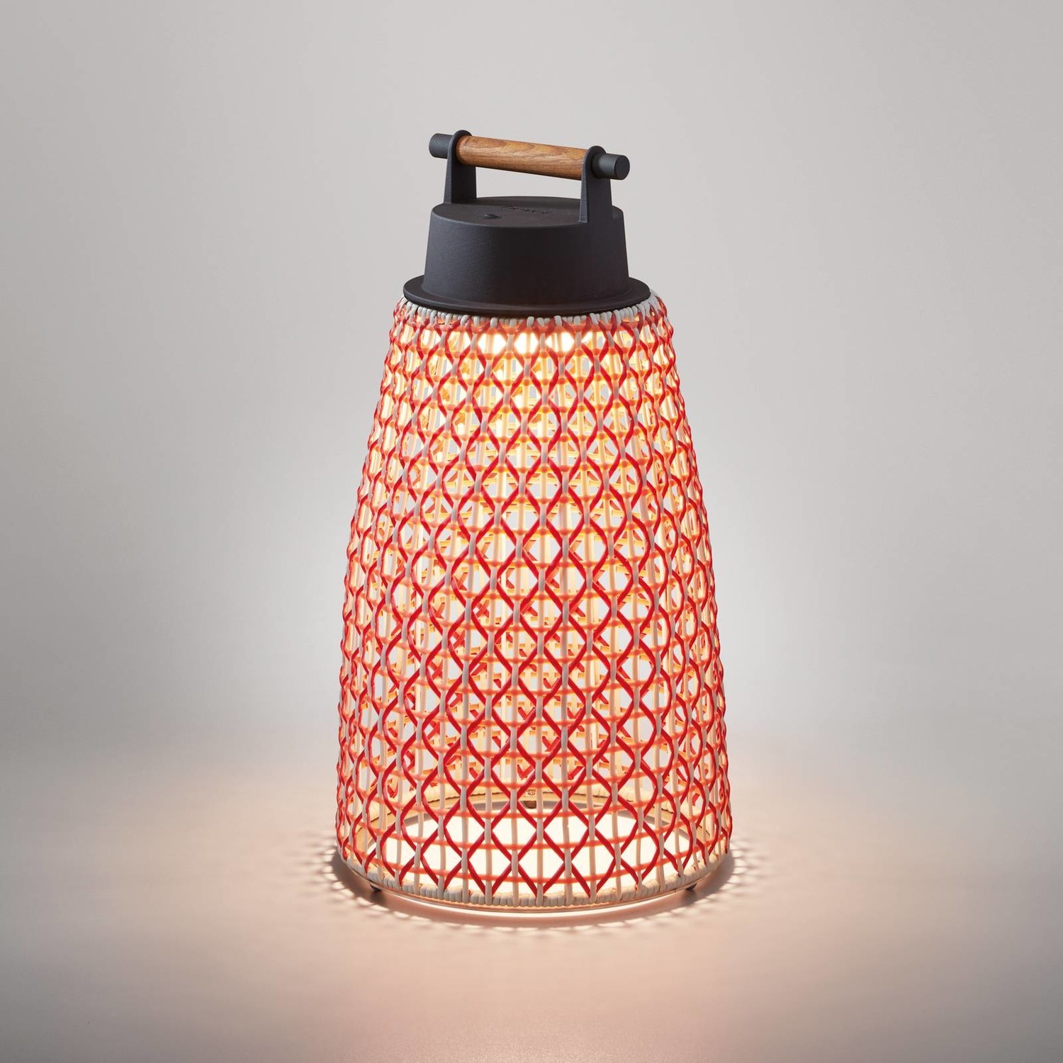Bover Nans M/49/R lampa batérie exteriér, červená