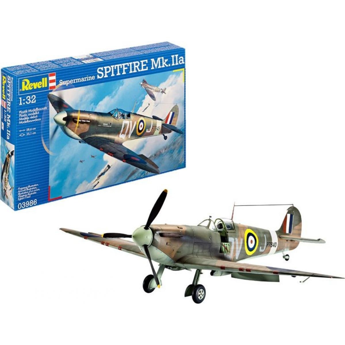 Revell Plastic ModelKit lietadlo Spitfire Mk II 1 : 32