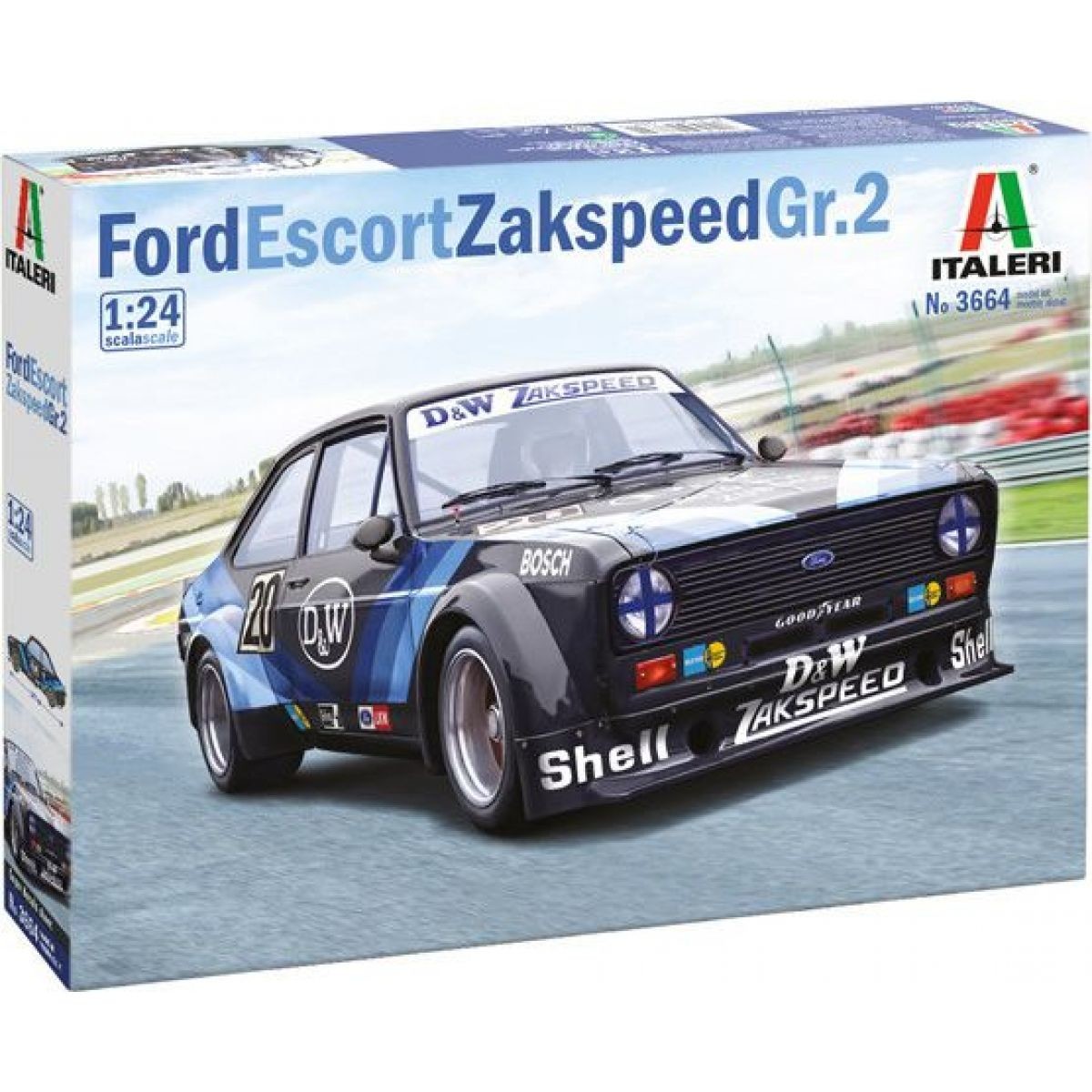 Italeri Model Kit auto Ford Escort Zakspeed Gr. 2 1 : 24