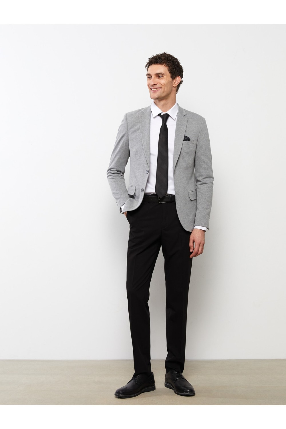 LC Waikiki Blazer - Gray - Regular fit