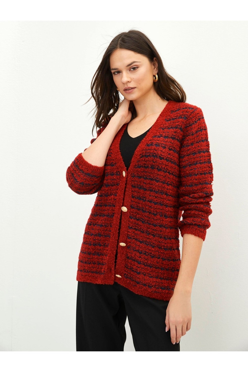LC Waikiki Cardigan - Red - Regular fit