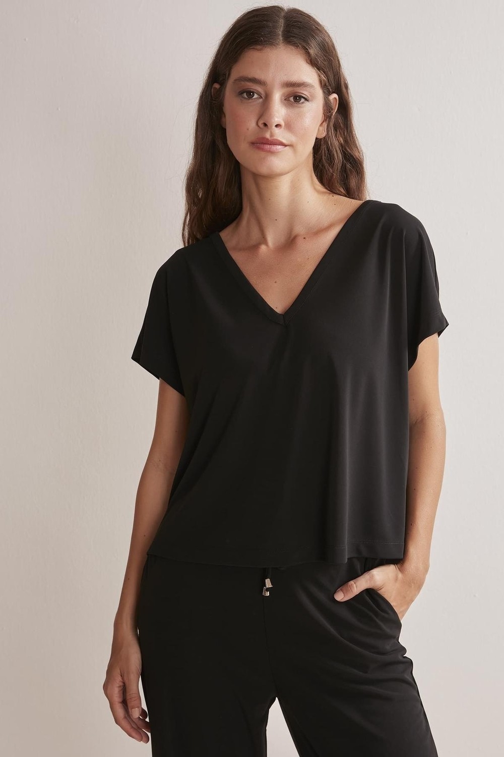 Jimmy Key Blouse - Schwarz - Relaxed fit