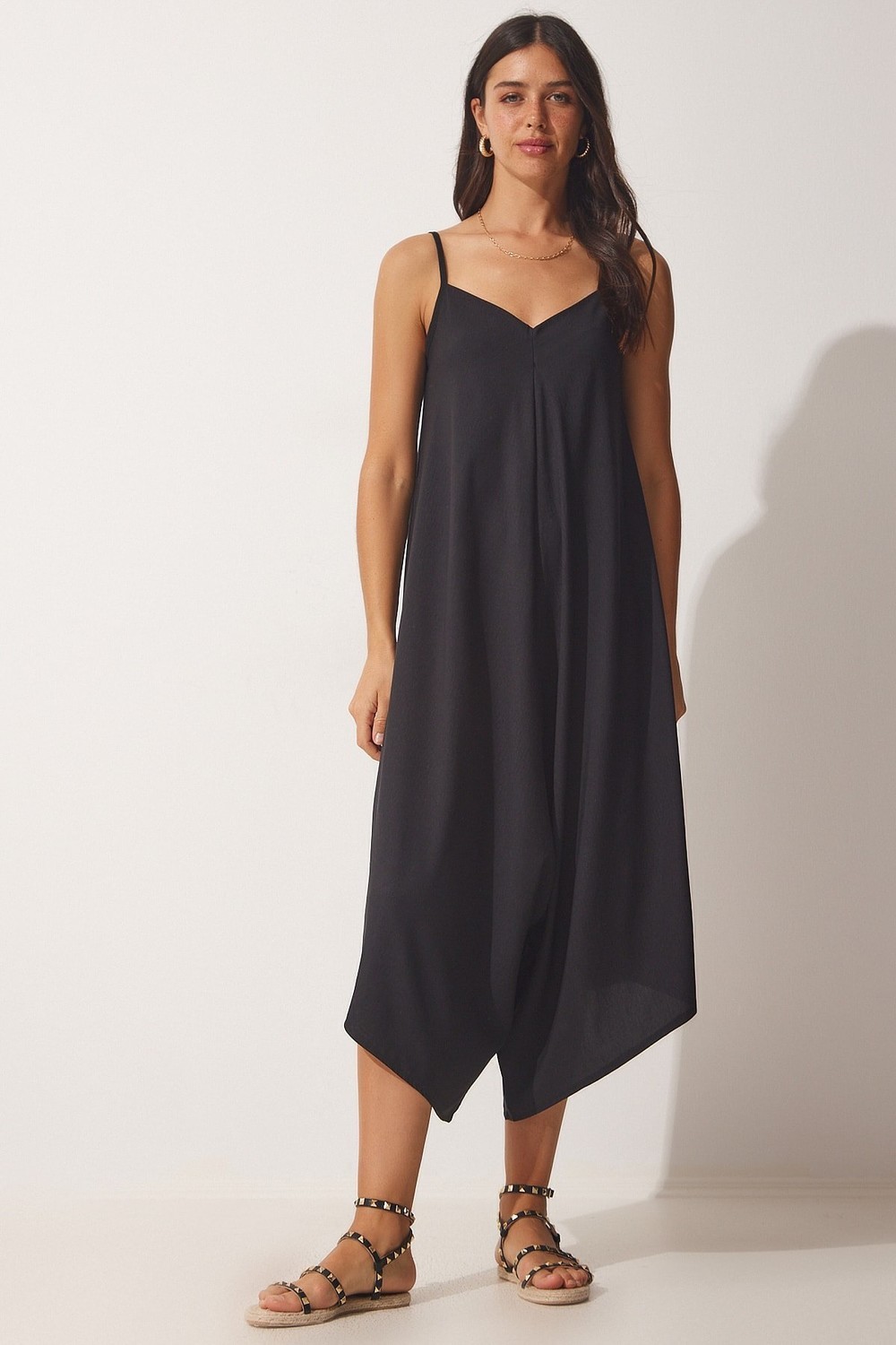 Happiness İstanbul Jumpsuit - Black - Oversize
