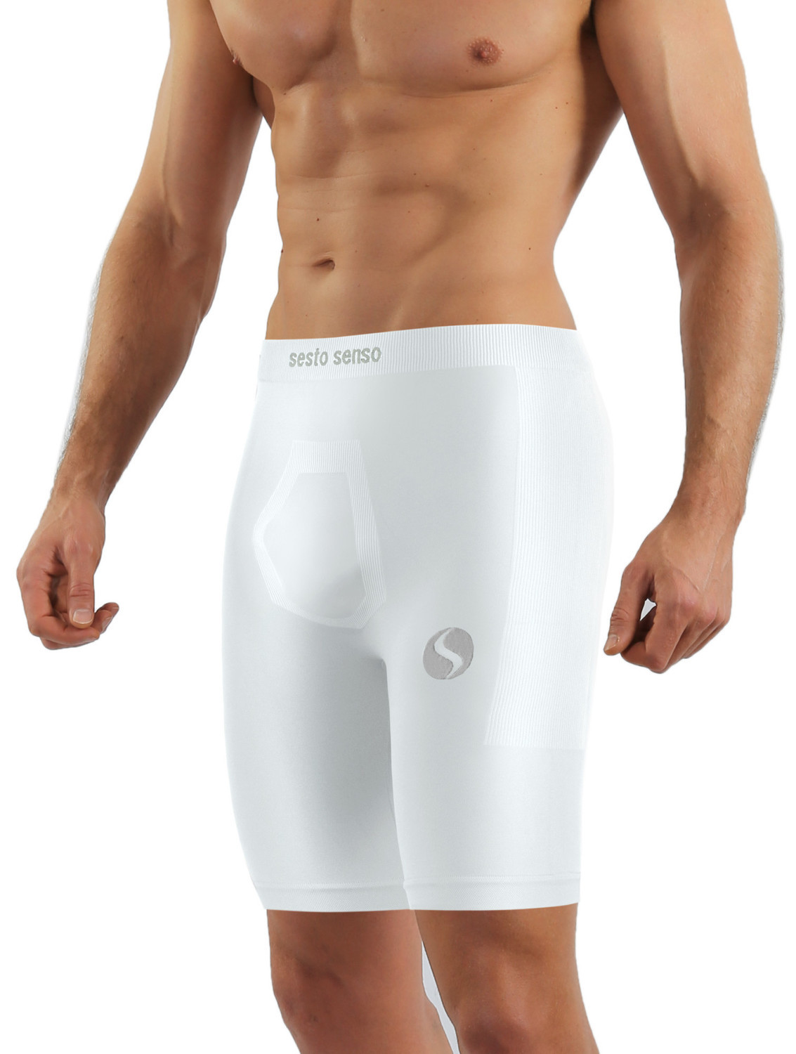 Cyklistické šortky Sesto Senso Thermo CL41 White S/M