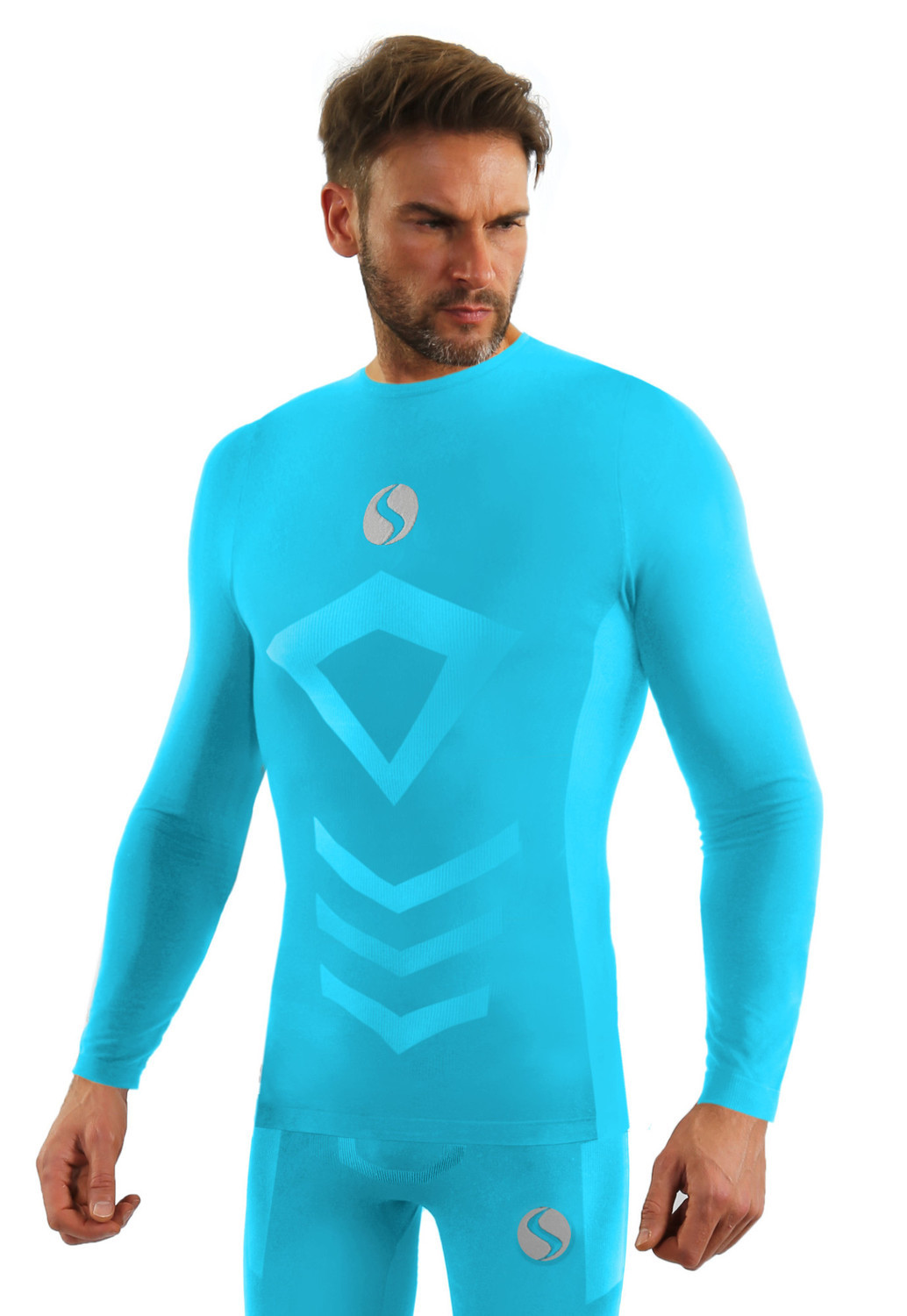 Sesto Senso Thermo Top s dlhým rukávom CL40 Light Blue S/M