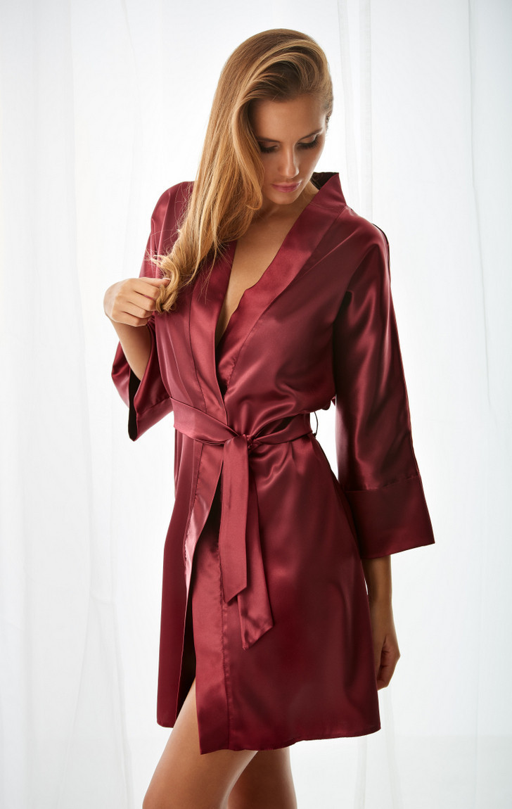 Kalimo Housecoat Panama Claret S