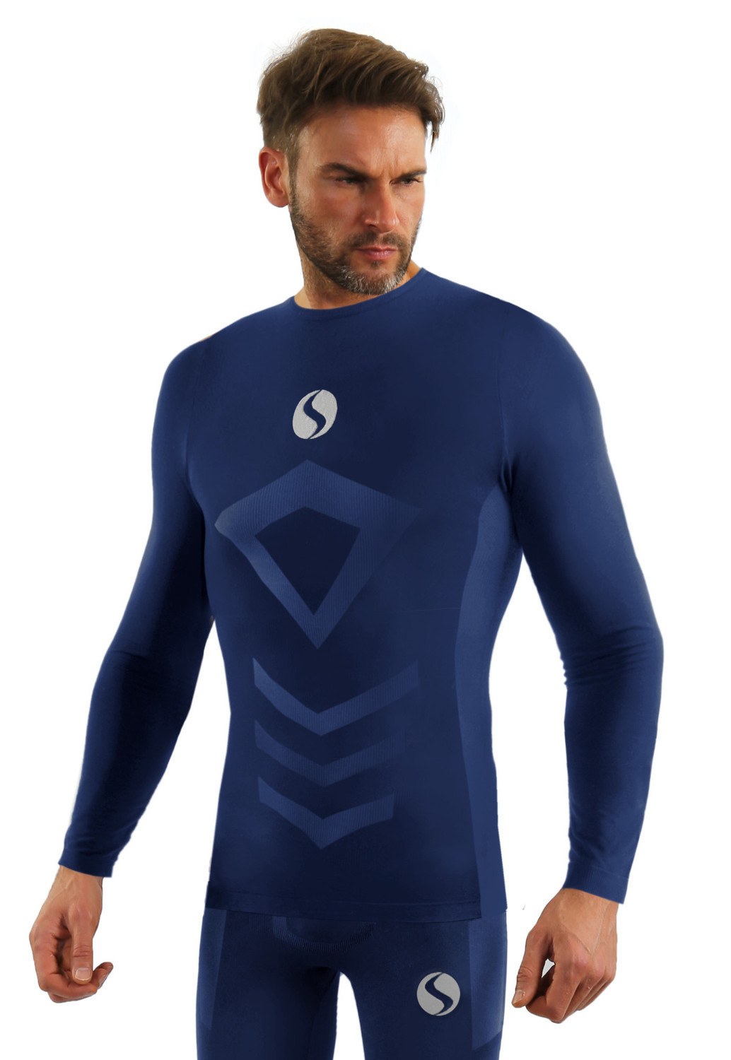 Sesto Senso Thermo Top s dlhým rukávom CL40 Navy Blue S/M