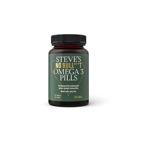 Steve's Stevové pilulky Omega 3 No Bull***t ( Omega -3 Pills) 60 ks