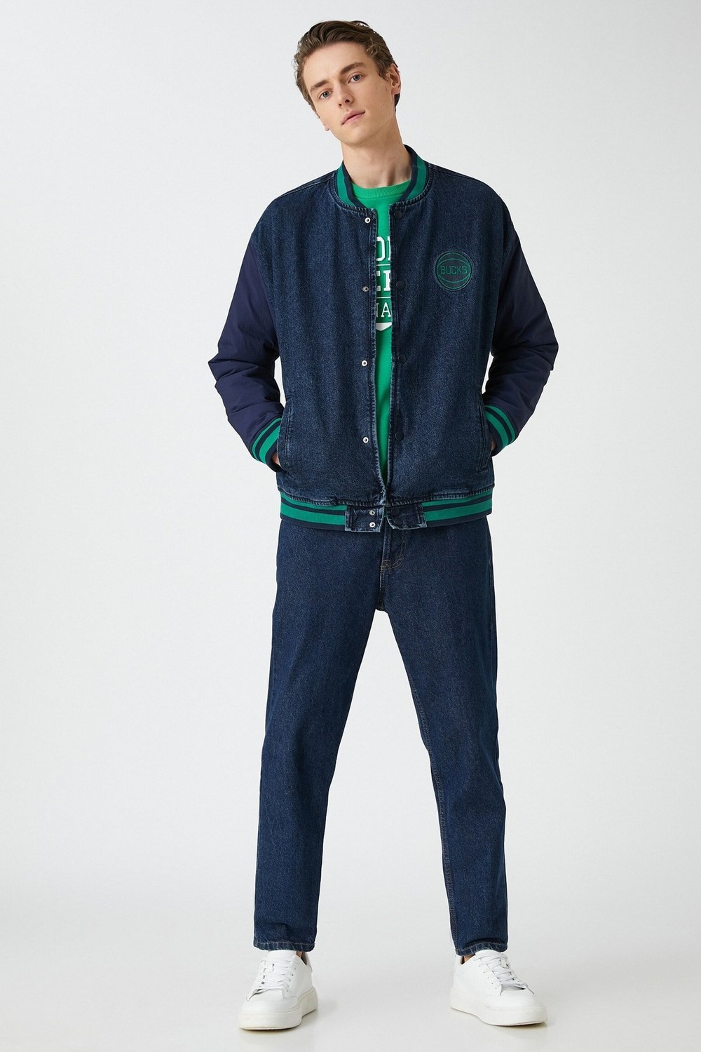 Koton Jacket - Dark blue - Regular fit