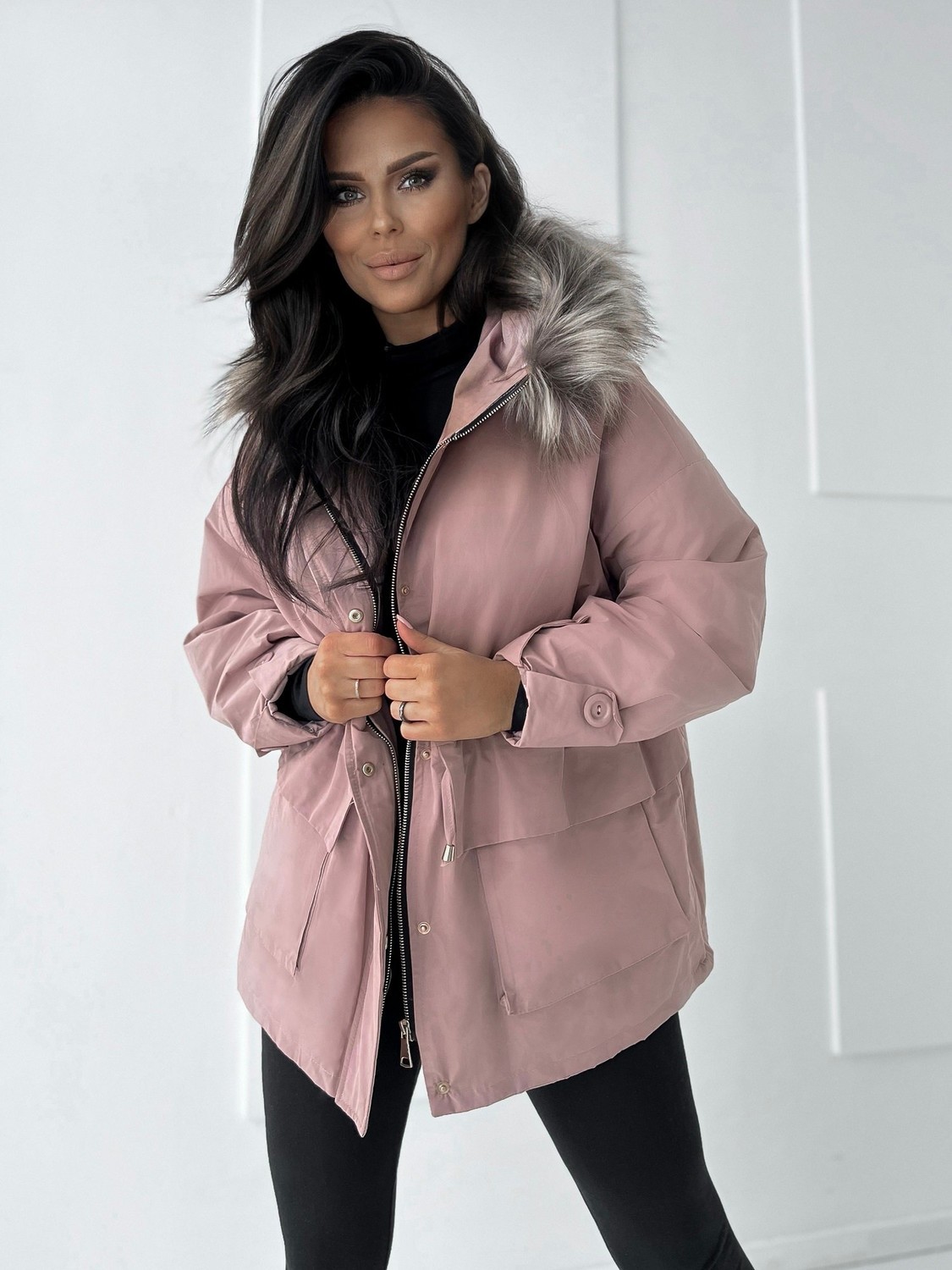 Beige-lilac jacket Cocomore bmgKR1465.lilac