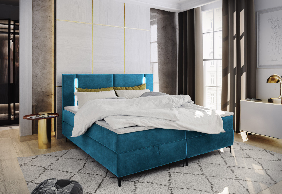 Expedo Čalúnená posteľ boxspring ELBE, 160x200, trinity 13