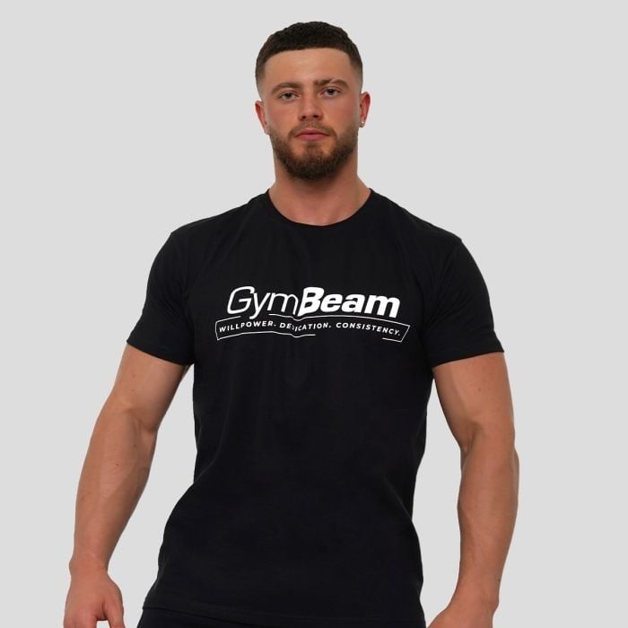 GymBeam Tričko Willpower Black  XXXLXXXL