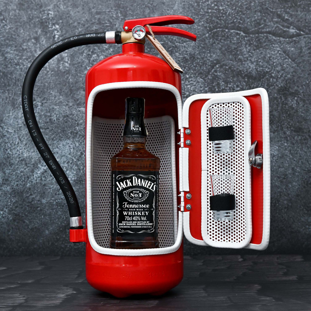 Darčekový hasičák Jack Daniel's no.7 (Barva hasičáku: Červená)