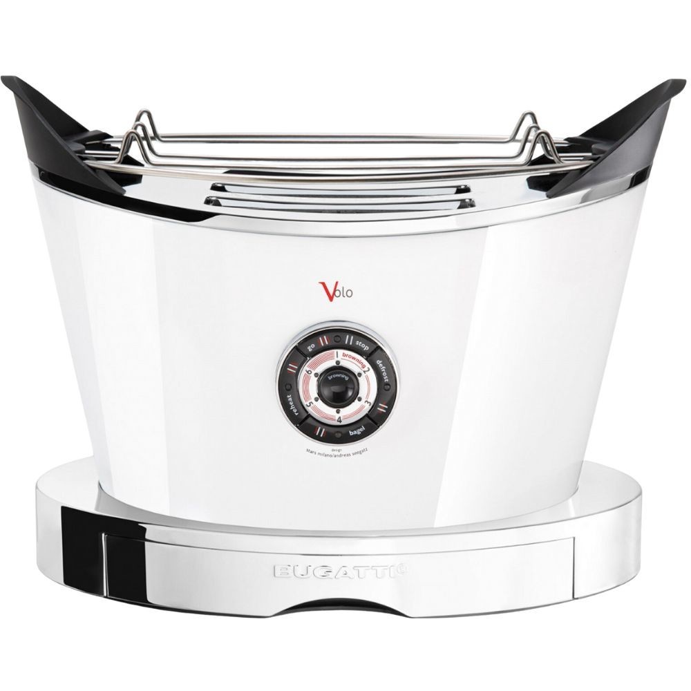 Hriankovač VOLO 32 cm, biela, nerezová oceľ, Bugatti
