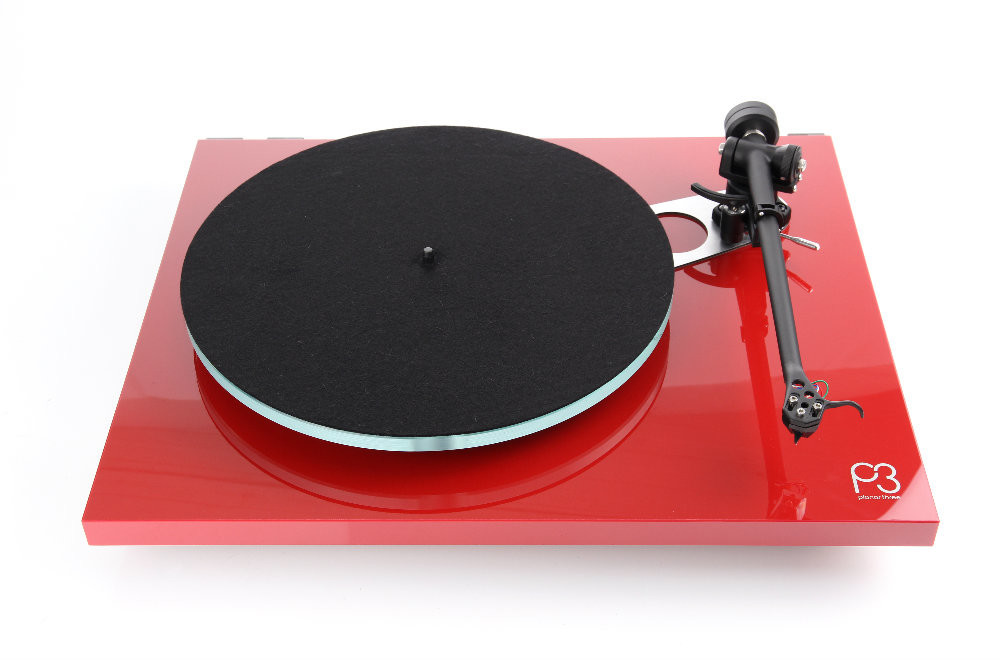 Rega Planar 3 červený lesklý lak, Prenoska Rega Elys 2 MM