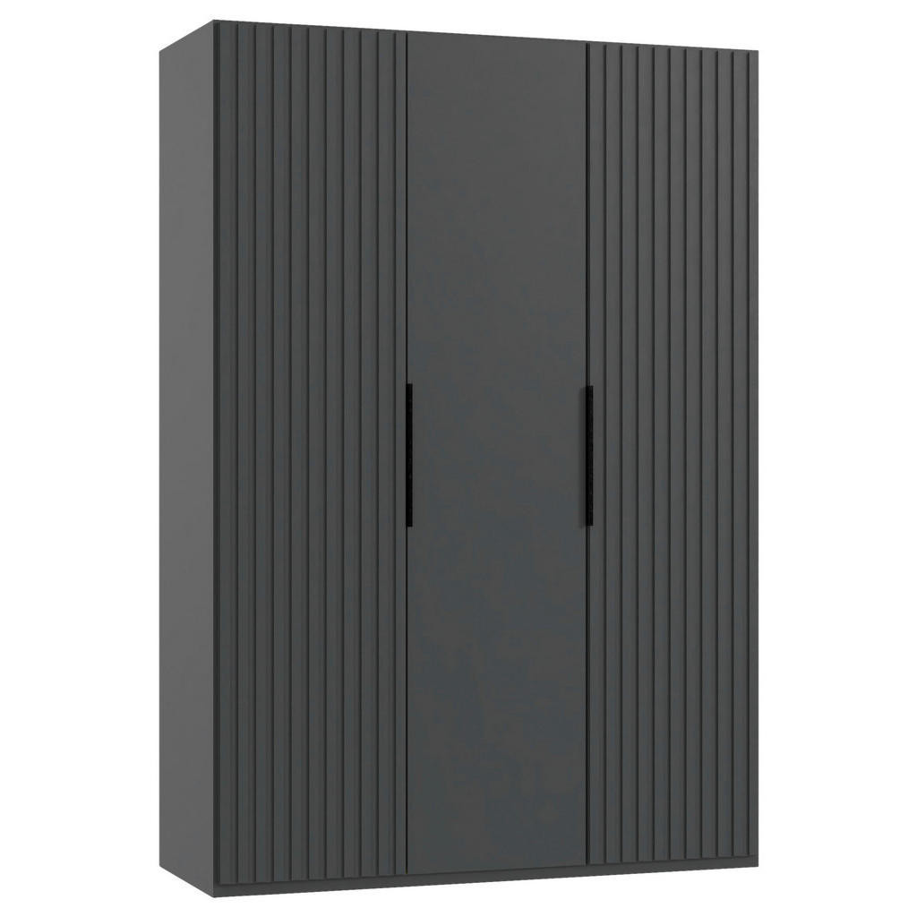 MID.YOU SKRIŇA S OTOČNÝMI DVERAMI, grafitová, 150/216/58 cm