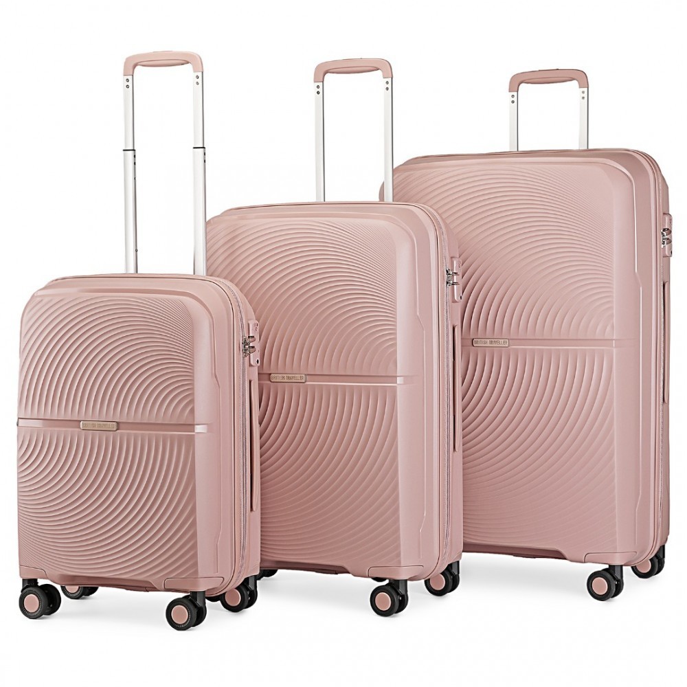 KONO travel set kufrov polypropylén - 40L, 68L, 97L - nude