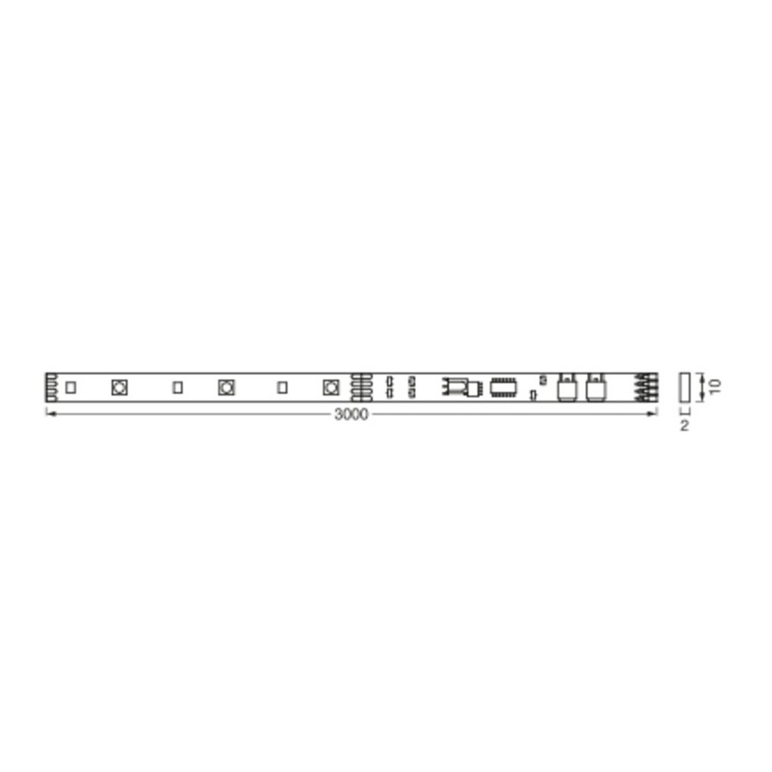 LEDVANCE Flex Remote LED pásik IP20 RGBW, 3 m