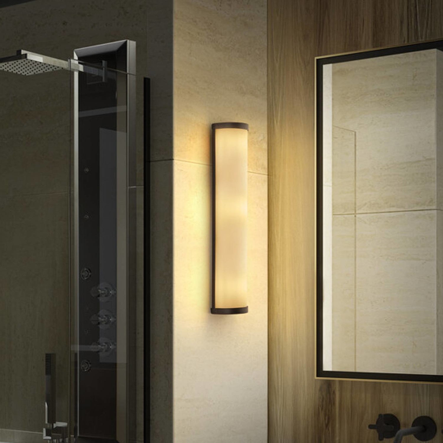 LEDVANCE Bathroom Classic Cylinder 45,5 cm čierna